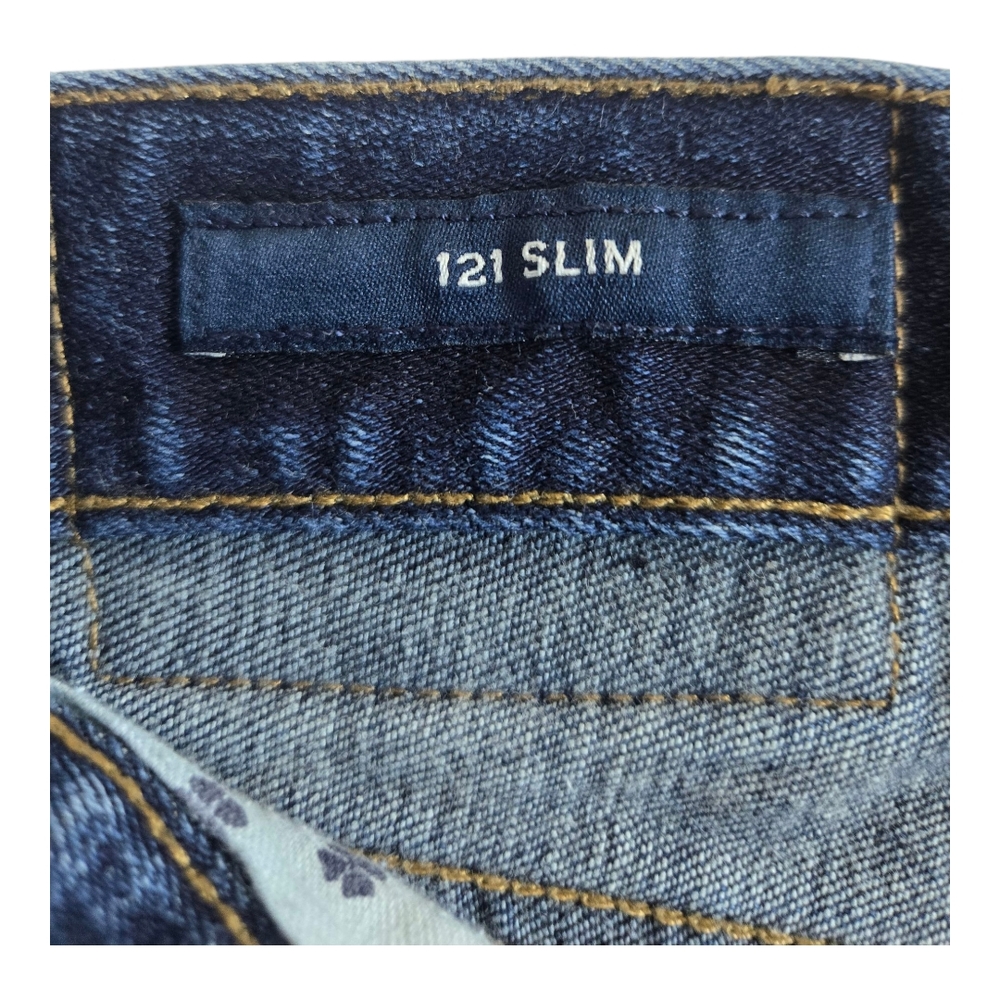 Men's Luxky Brand 121 Slim Blue Jeans - Picture 7 of 11